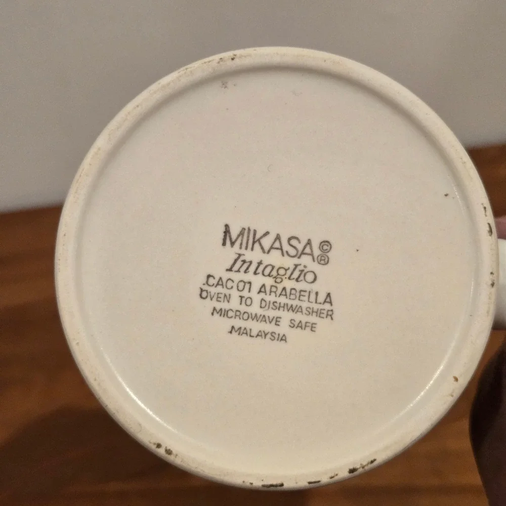 Mikasa Intaglio Arabella CAC01 Stoneware Jumbo Coffee Mug 4
